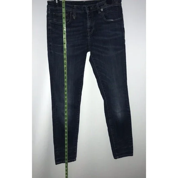 R13 Jeans Kate Skinny Howell Indigo Size 28 Denim Dark Blue Elast Drake Smart - Picture 14 of 16